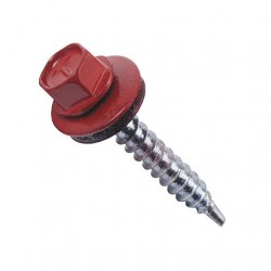 Кровельный саморез окрашенный RAL 3005 (вишня) 4,8х19 (металл) (500 шт/уп) Китай